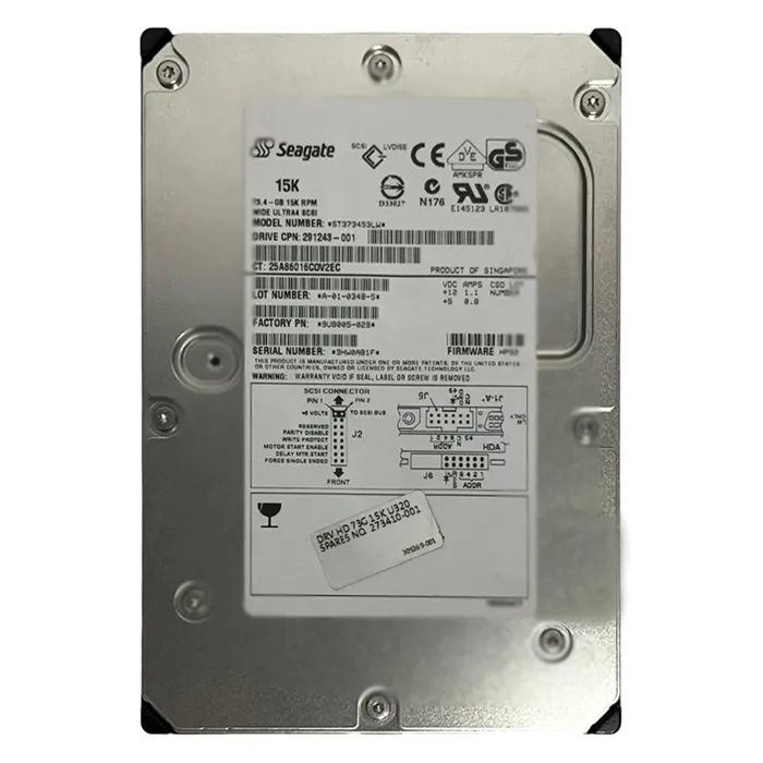 HP 273410-001 | 72.8GB 15000RPM Ultra-320 SCSI (LVD) 68-Pin 3.5-Inch Hard Drive Refurbished - Hewlett-Packard (ou HP en abrégé) refurbished available on Gotodirect