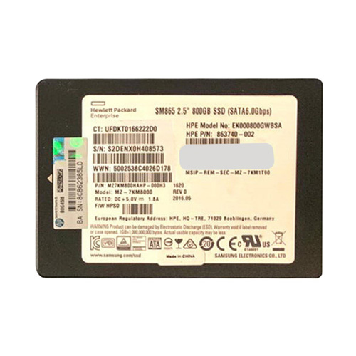 HP EK000800GWBSA | 800GB SATA 6Gb/s Hot-Pluggable Write Intensive 2.5-Inch Hybrid Solid State Drive for ProLiant Server and Storage Array Refurbished - Hewlett-Packard (ou HP en abrégé) refurbished available on Gotodirect
