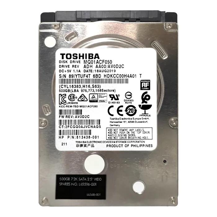 HP L65596-001 | 500GB 7200RPM SATA 6Gb/s 2.5-Inch Internal Hard Drive Refurbished - Hewlett-Packard (ou HP en abrégé) refurbished available on Gotodirect