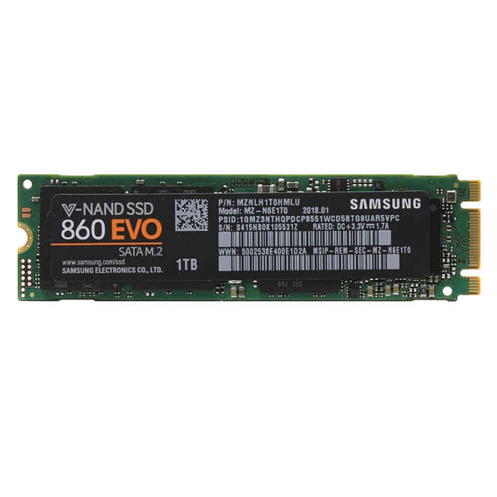 Samsung MZ-N6E1T0B | 860 EVO Series 1TB M.2 2280 6GB/s SATA 1GB Cache V-NAND 3bit MLC Solid State Drive Refurbished - Samsung refurbished available on Gotodirect