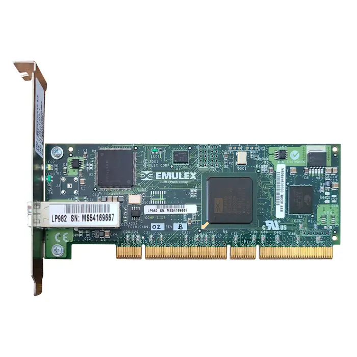 EMC LP982-E-REV-B | LightPulse 2GB Single Port PCI-X Fibre Channel Host Bus Adapter for Symmetrix/ CLARiiON and AX Series Refurbished -  refurbished available on Gotodirect