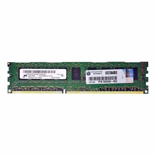 Buy HP 500208-562 | 1GB DDR3-1333MHz PC3-10600 ECC Unbuffered UDIMM CL9 1Rx8 1.5V 240-Pin Memory Module Refurbished - $77.69 HP 500208-562 | 1GB DDR3-1333MHz PC3-10600 ECC Unbuffered UDIMM CL9 1Rx8 1.5V 240-Pin Memory Module Refurbished - Hewlett-Packard (ou HP en abrégé) refurbished available on Gotodirect