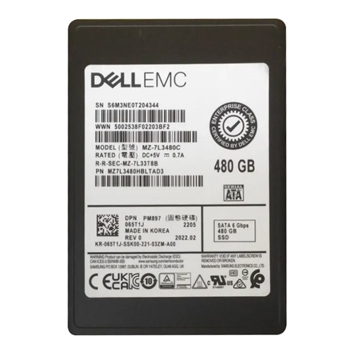 Dell 65T1J | 480GB Triple-Level Cell SATA 6Gb/s 2.5-inch Solid State Drive Refurbished - Dell refurbished available on Gotodirect