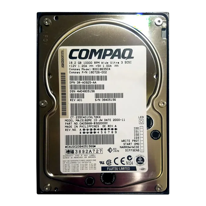 HP 3R-A0925-AA | 18.2GB 10000RPM Ultra160 SCSI Hot Swappable LVD 80-Pin 3.5-Inch Hard Drive Refurbished - Hewlett-Packard (ou HP en abrégé) refurbished available on Gotodirect