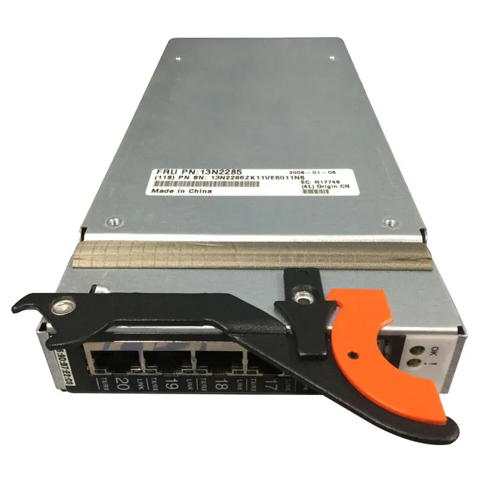 Buy IBM 13N2285 | 4 x Ports Gigabit Ethernet Switch Module for EServer BladeCentre Refurbished - $115.93 IBM 13N2285 | 4 x Ports Gigabit Ethernet Switch Module for EServer BladeCentre Refurbished - refurbished available on Gotodirect