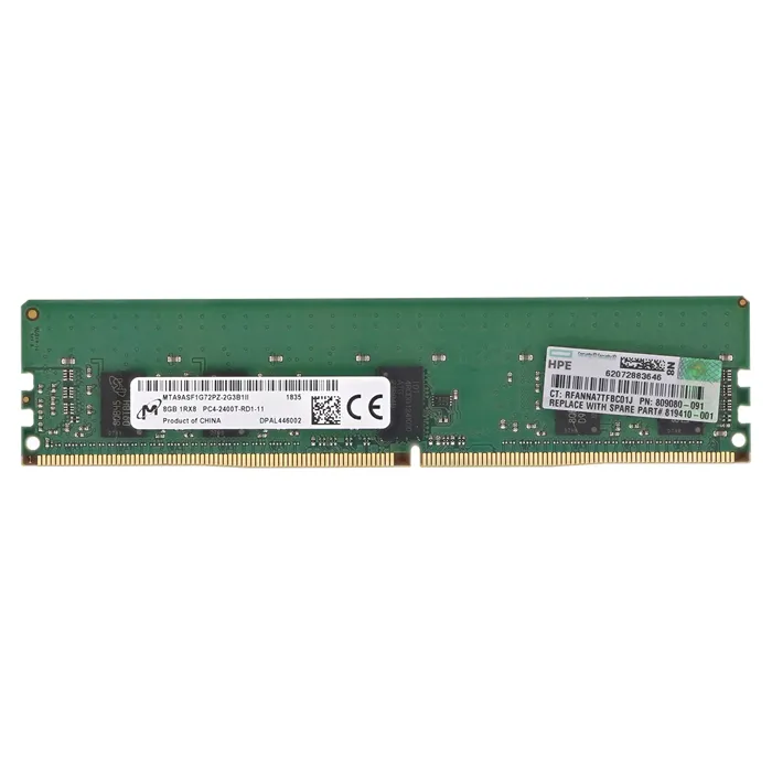 HP 819410-001 | 8GB DDR4-2400MHz PC4-19200 ECC Registered RDIMM CL17 1Rx8 1.2V 288-Pin Memory Module Refurbished - Hewlett-Packard (ou HP en abrégé) refurbished available on Gotodirect