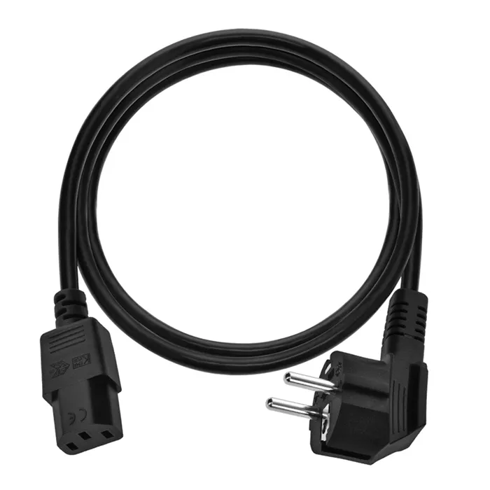 Monoprice 7692 | Power Cord CEE 7/7 -inchSCHUKO-inch (Europe) to IEC 60320 C13 H05VV-F 3G 0.75 mm2 Black 6ft Refurbished -  refurbished available on Gotodirect