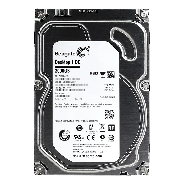 Seagate ST3000DM002 | BarraCuda 3TB 7200RPM SATA 6Gb/s 64MB Cache (512e) 3.5-Inch Hard Drive Refurbished - Seagate refurbished available on Gotodirect