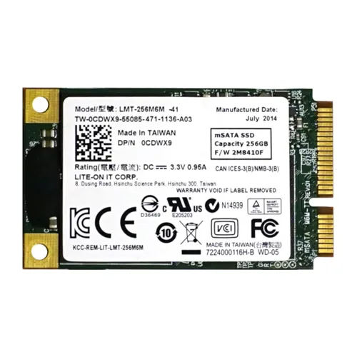 Dell CDWX9 | 256GB Multi-Level Cell SATA 6Gb/s mSATA 1.8-Inch Solid State Drive for Alienware Notebooks Refurbished - Dell refurbished available on Gotodirect