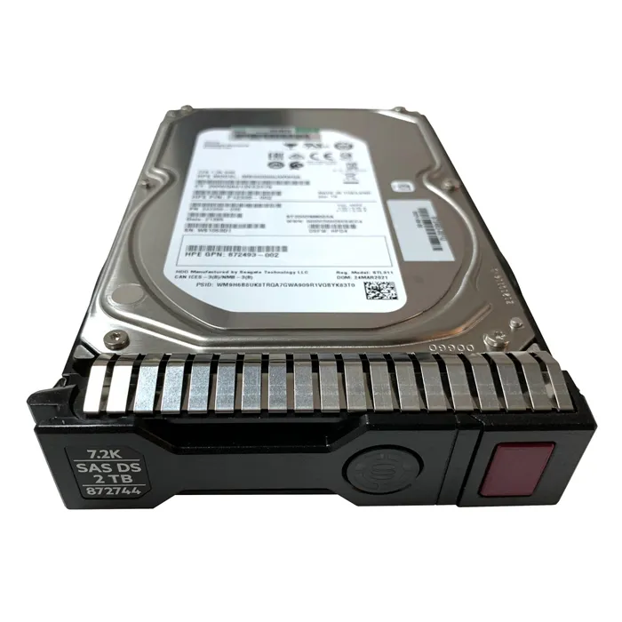 HP 872744-001 | 2TB 7200RPM SAS 12Gb/s Hot-Pluggable 512e 3.5-Inch Midline Hard Drive for G10 ProLiant Servers Refurbished - Hewlett-Packard (ou HP en abrégé) refurbished available on Gotodirect