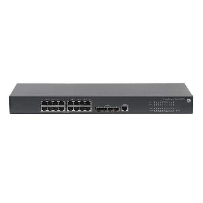 HP JE073-61201 | FlexNetwork 5120 SI Series 5120-16G SI 16 x 10/100/1000Base-T RJ-45 and 4 x SFP (mini-GBIC) Ports Layer 3 Managed Gigabit Ethernet Network Switch Refurbished - Hewlett-Packard (ou HP en abrégé) refurbished available on Gotodirect