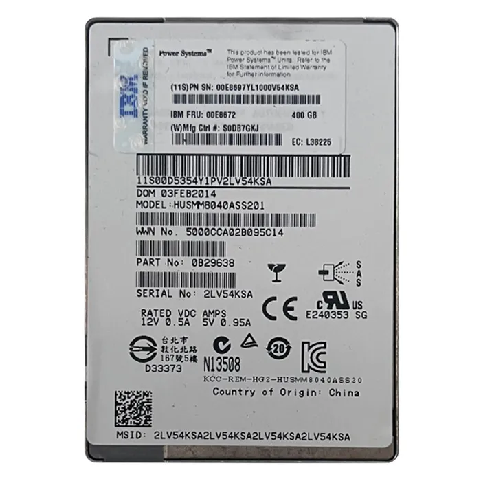 IBM 00E8672 | 387GB Multi-Level Cell SAS 2.5-Inch Solid State Drive for Linux 58B8 Power7 Refurbished -  refurbished available on Gotodirect