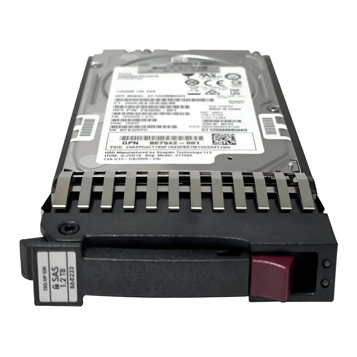 HP 868233-001 | 1.2TB 10000RPM SAS 12Gb/s Hot-Pluggable SFF 2.5-inch Enterprise Hard Drive for MSA Storage Refurbished - Hewlett-Packard (ou HP en abrégé) refurbished available on Gotodirect