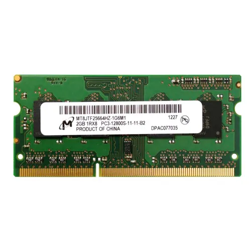 Micron MT8JTF25664HZ-1G6M1 | 2GB DDR3-1600MHz PC3-12800 Non-ECC Unbuffered SODIMM CL11 1Rx8 1.5V 204-Pin Memory Module Refurbished -  refurbished available on Gotodirect