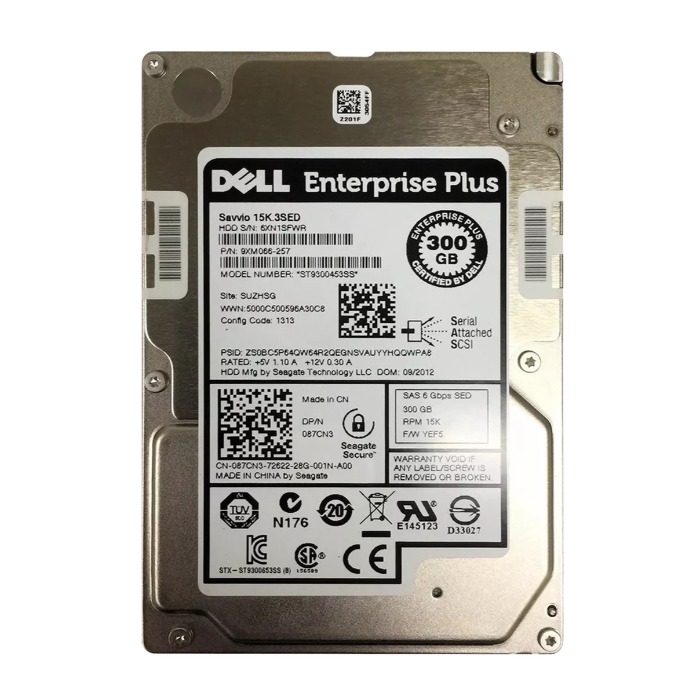 Dell 087CN3 | 300GB 15000RPM SAS 6Gb/s 2.5-Inch Hard Drive Refurbished - Dell refurbished available on Gotodirect