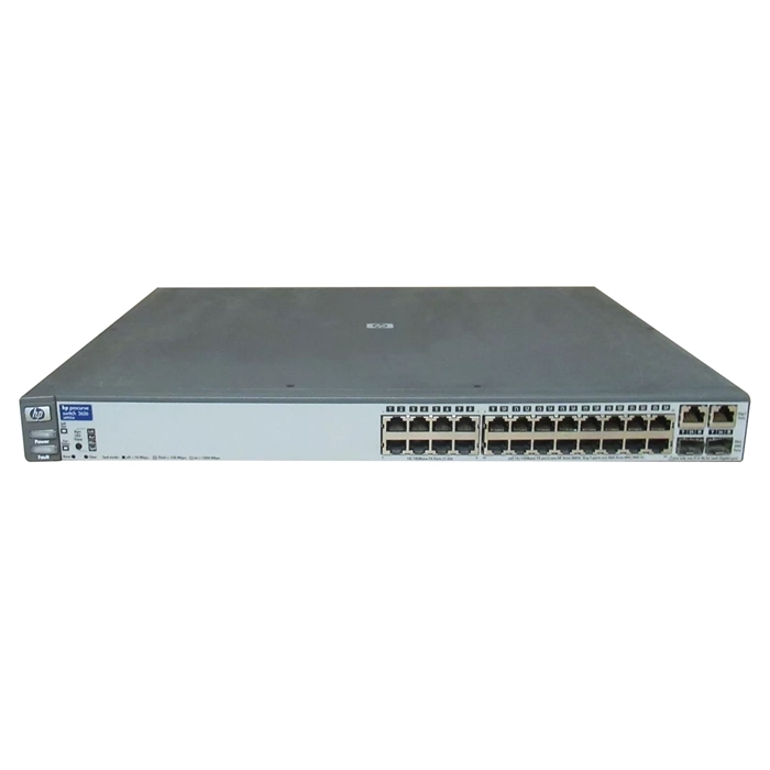 HP J4900-60001 | ProCurve 2600 Series 2626 24 x 10/100Base-TX RJ-45 and 2 x 1GbE RJ-45/SFP Dual-Personality Ports Layer 3 Managed Stackable Fast Ethernet Network Switch Refurbished - Hewlett-Packard (ou HP en abrégé) refurbished available on Gotodirect