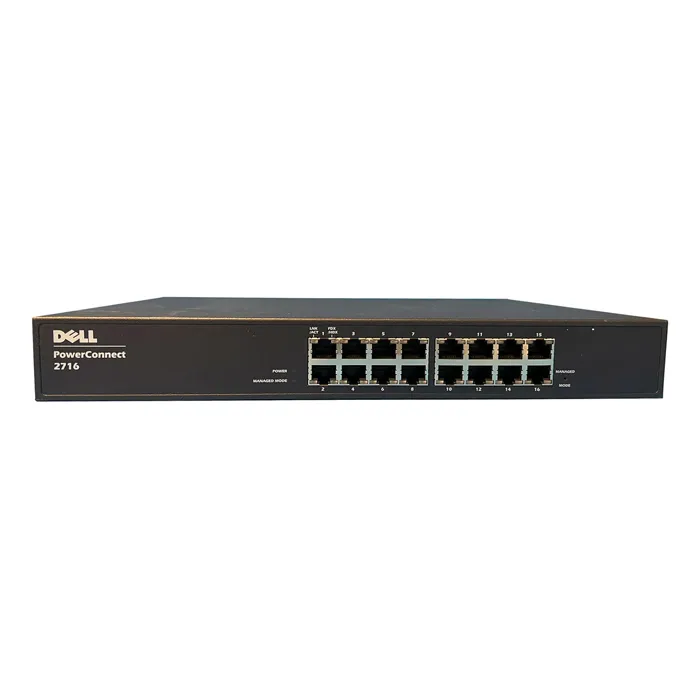 Dell POWERCONNECT2716 | PowerConnect 2716 16-Ports 10/100/1000Base-T Layer 3 Managed Rack-Mountable Gigabit Ethernet Network Switch Refurbished - Dell refurbished available on Gotodirect