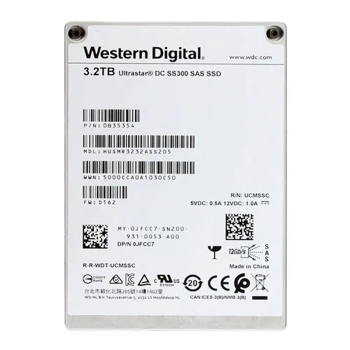 HGST HUSMR3232ASS205 | Ultrastar DC SS300 Series 3.2TB Multi-Level Cell SAS 12Gb/s Read Intensive (TCG FIPS) 2.5-inch Solid State Drive Refurbished - HGST (a subsidiary of Western Digital) refurbished available on Gotodirect