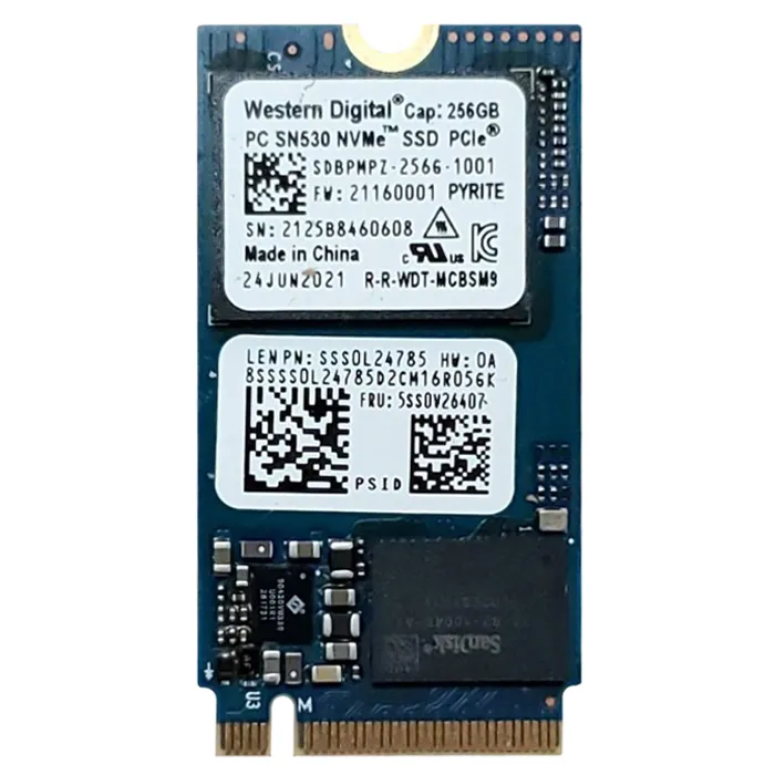Lenovo 5SS0V26407 | 256GB Triple-Level Cell PCI Express NVMe 3.0 x4 M.2 2242 Solid State Drive Refurbished - Lenovo refurbished available on Gotodirect