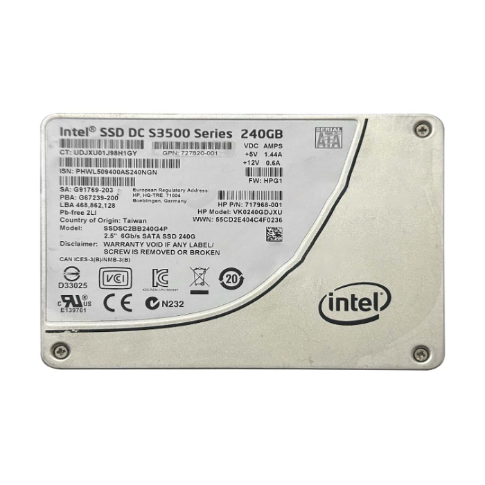 Intel SSDSC2BB240G4 | DC S3500 240GB Multi-Level Cell SATA 6Gb/s 2.5-Inch Solid State Drive Refurbished - Intel refurbished available on Gotodirect