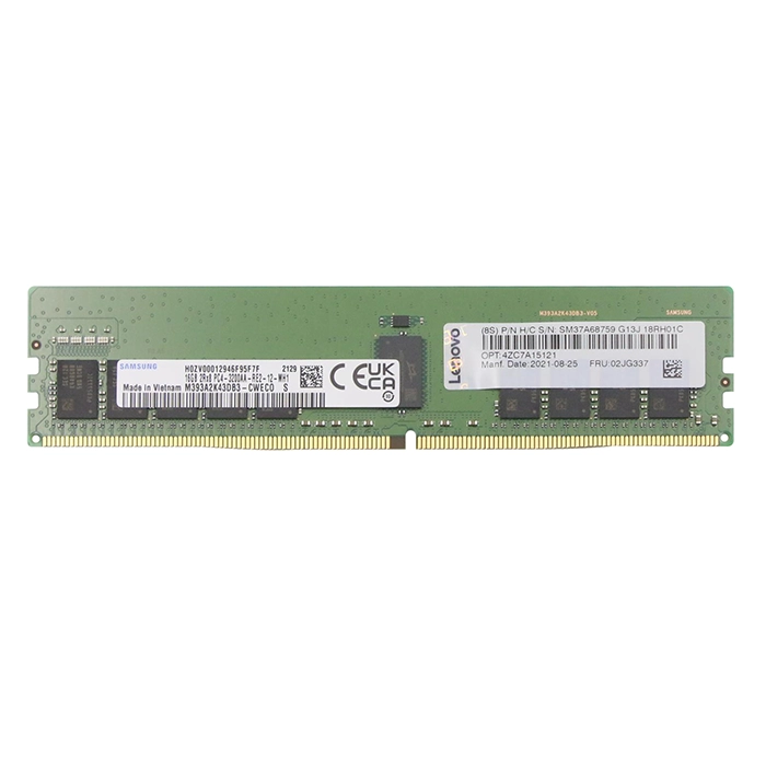Lenovo 4ZC7A15121 | 16GB DDR4-3200MHz PC4-25600 ECC Registered RDIMM CL22 2Rx8 1.2V 288-Pin Memory Module Refurbished - Lenovo refurbished available on Gotodirect