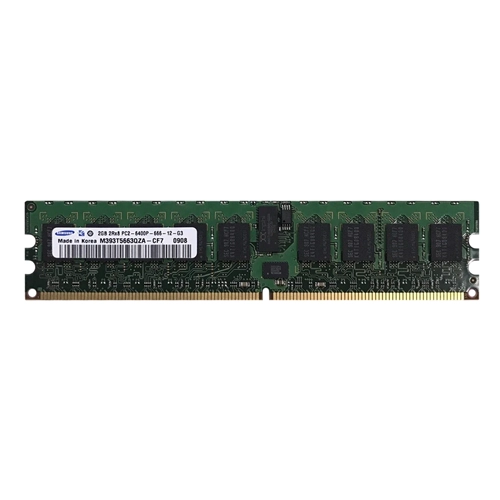 Samsung M393T5663QZA-CF7 | 2GB DDR2-800MHz PC2-6400 ECC Registered RDIMM CL6 2Rx8 1.8V 240-Pin Memory Module Refurbished - Samsung refurbished available on Gotodirect