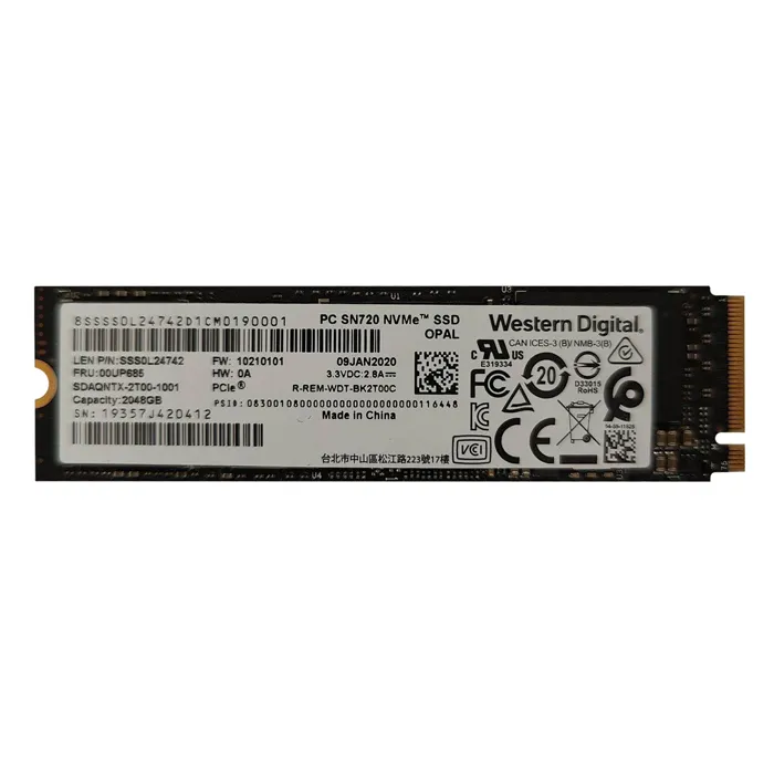 Lenovo 00UP685 | 2TB PCI Express 3.0 x4 NVMe M.2 2280 Internal Solid State Drive Refurbished - Lenovo refurbished available on Gotodirect