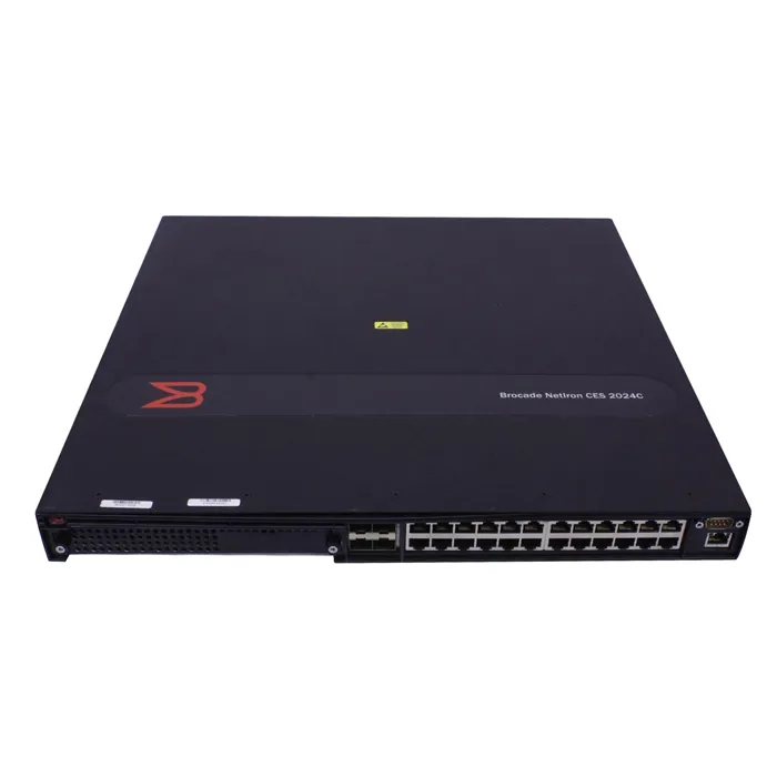 Brocade NI-CES-2024C-AC | CES 2000 Series CES-2024F 24 x Ports 10/100/1000Base-T + 4 x Ports Combo SFP 1U Rack-Mountable Gigabit Ethernet Switch Refurbished -  refurbished available on Gotodirect