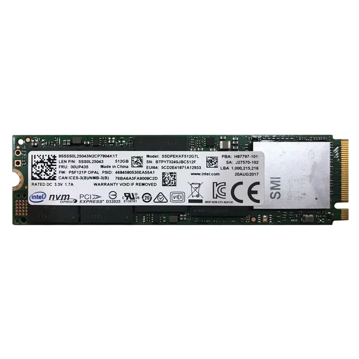 Buy Intel SSDPEKKF512G7L | Pro 6000P 512GB Triple-Level Cell PCI Express 3.0 x4 NVMe M.2 2280 Solid State Drive Refurbished - $218.33 Intel SSDPEKKF512G7L | Pro 6000P 512GB Triple-Level Cell PCI Express 3.0 x4 NVMe M.2 2280 Solid State Drive Refurbished - Intel refurbished available on Gotodirect