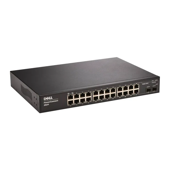 Dell F491K | PowerConnect 2800 Series 2824 24 x RJ-45 Ports 10/100/1000Base-T + 2 x SFP Ports Layer 3 Managed 1U Rack-mountable Gigabit Ethernet Network Switch Refurbished - Dell refurbished available on Gotodirect