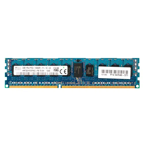 Hynix HMT351R7EFR4C-PB | 4GB DDR3-1600MHz PC3-12800 ECC Registered RDIMM CL11 1Rx4 1.5V 240-Pin Memory Module Refurbished -  refurbished available on Gotodirect