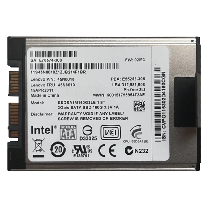 IBM 45N8018 | 160GB MLC SATA 3Gb/s 1.8-inch Internal Solid State Drive Refurbished -  refurbished available on Gotodirect