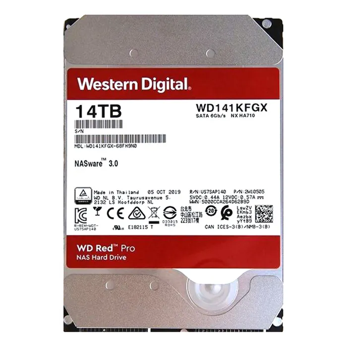 Western Digital WD141KFGX | Red Pro Helium 14TB 3.5-inch 6GB/s SATA 7200RPM 512MB Cache NAS Hard Drive Refurbished - Western Digital refurbished available on Gotodirect