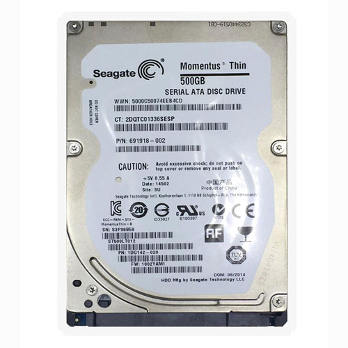 HP 691918-002 | 500GB 5400RPM SATA 3Gb/s 8MB Cache 2.5-inch Hard Drive Refurbished - Hewlett-Packard (ou HP en abrégé) refurbished available on Gotodirect