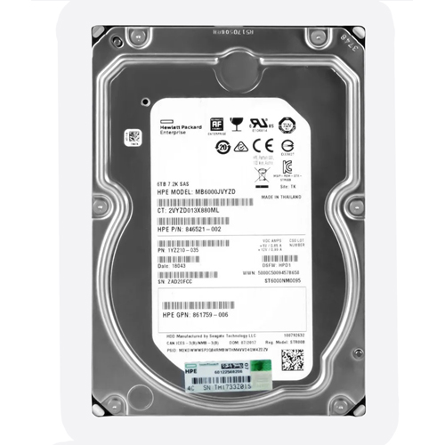 HP 846521-002 | 6TB 7200RPM SAS 12GB/s Hot-Pluggable 3.5-Inch LPc Hard Drive for ProLiant Gen10/Gen10+/Gen11 Servers Refurbished - Hewlett-Packard (ou HP en abrégé) refurbished available on Gotodirect