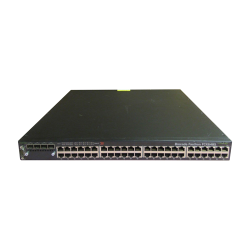 Brocade FCX648S | FCX Series 48 x Ports 1000Base-T PoE + 4 x Ports SFP 1U Rack-mountable Layer 3 Managed Gigabit Ethernet Switch Refurbished -  refurbished available on Gotodirect