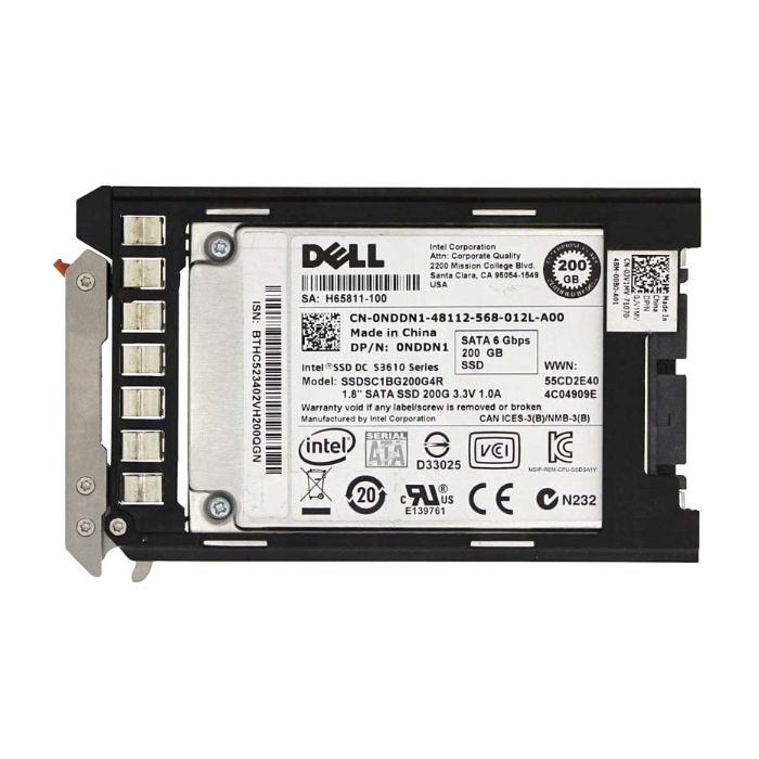 Dell 0NDDN1 | 200GB Multi-Level Cell SATA 6Gb/s mSATA 1.8-Inch Enterprise Solid State Drive Refurbished - Dell refurbished available on Gotodirect