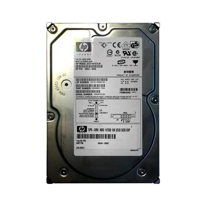 HP A9649-69001 | 146GB 10000RPM Ultra320 SCSI 8MB Cache LVD 68-Pin 3.5-inch Hard Drive Refurbished - Hewlett-Packard (ou HP en abrégé) refurbished available on Gotodirect