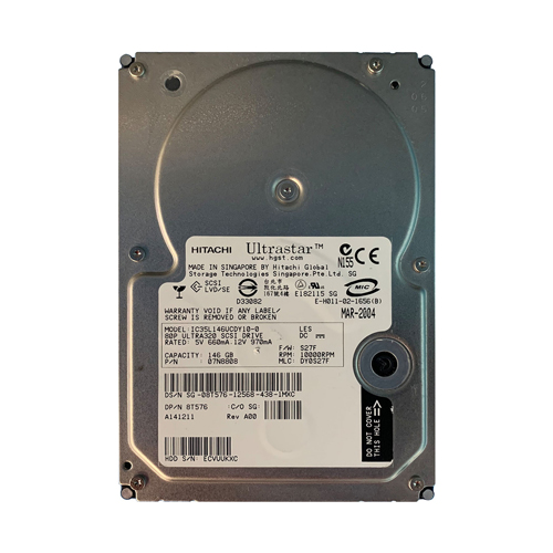 Dell 08T576 | 146GB 10000RPM Ultra320 SCSI 80-Pin 3.5-Inch Hard Drive Refurbished - Dell refurbished available on Gotodirect