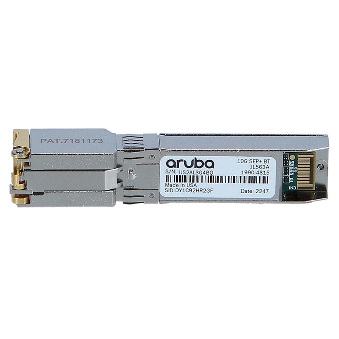 HP JL563-61101 | Aruba 10Gb/s 10GBase-T Copper 30m RJ-45 Connector SFP+ Transceiver Module Refurbished - Hewlett-Packard (ou HP en abrégé) refurbished available on Gotodirect