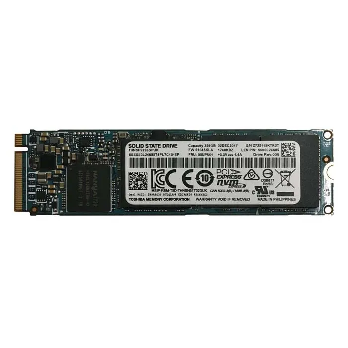 Lenovo 00UP541 | 256GB Triple-Level Cell PCI Express 3.0 x4 NVMe M.2 2280 Solid State Drive Refurbished - Lenovo refurbished available on Gotodirect