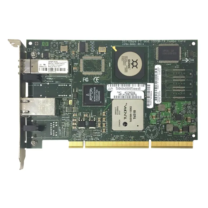 HP A9784BX | Dual-Ports RJ-45 2Gb/s 1000Base-T Ethernet Fibre Channel PCI-X Host Bus Network Adapter Refurbished - Hewlett-Packard (ou HP en abrégé) refurbished available on Gotodirect