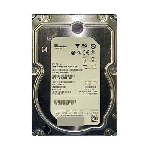 HP 846522-003 | 3TB 7200RPM SATA 6Gb/s Hot-Pluggable (512n) 3.5-Inch Hard Drive for ProLiant Server & Storage Array Refurbished - Hewlett-Packard (ou HP en abrégé) refurbished available on Gotodirect