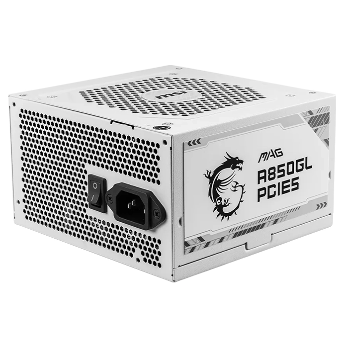 MSI MAG-A850GL-PCIE5-WHITE | 850-Watts 80+ Gold F-M ATX Power Supply Refurbished - MSI (Micro-Star International) refurbished available on Gotodirect