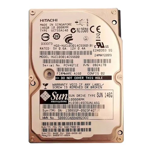 Sun 390-0450-02 | 146GB 10000RPM SAS 6Gb/s 64MB Cache SFF 2.5-Inch Hard Drive Refurbished -  refurbished available on Gotodirect