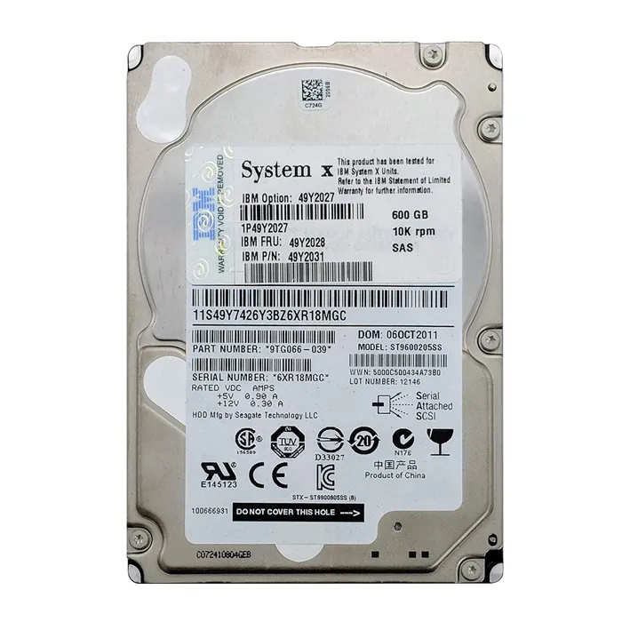 IBM 49Y2028 | 600GB 10000RPM SAS 6Gb/s Hot Swappable 2.5-Inch Hard Drive Refurbished -  refurbished available on Gotodirect