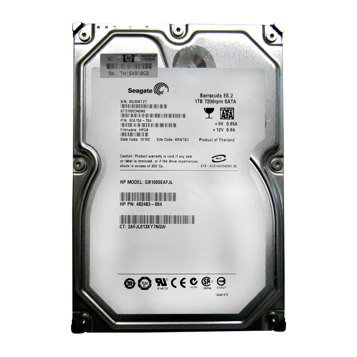 Buy HP 482483-004 | 1TB 7200RPM SATA 3Gb/s NCQ LFF Hot-Pluggable 3.5-inch Midline Hard Drive for Gen1/7 ProLiant Server & Storage Array Refurbished - $218.33 HP 482483-004 | 1TB 7200RPM SATA 3Gb/s NCQ LFF Hot-Pluggable 3.5-inch Midline Hard Drive for Gen1/7 ProLiant Server & Storage Array Refurbished - Hewlett-Packard (ou HP en abrégé) refurbished available on Gotodirect