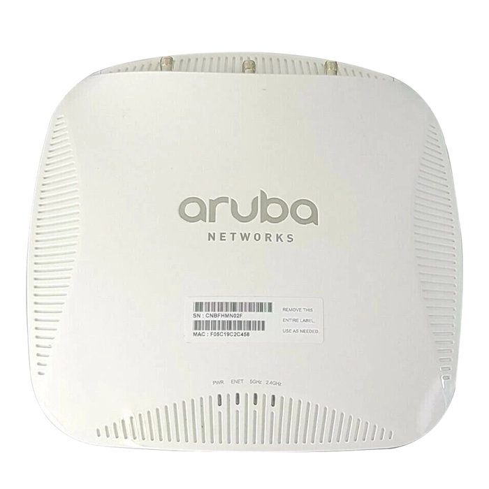 HP JW225-61001 | Aruba Instant 210 Series IAP-214 IEEE 802.11n/ac 5GHz 1300Mbit/s 1 x Port PoE+ 1000Base-T 3 x External Dual-Band Antennas Wireless Access Point Refurbished - Hewlett-Packard (ou HP en abrégé) refurbished available on Gotodirect