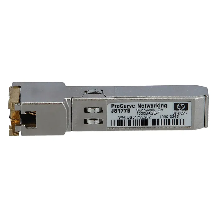 HP J8177B | Aruba X121 1Gb/s 1000Base-T Copper Mode 100m RJ-45 Connector SFP (mini-GBIC) Transceiver Module Refurbished - Hewlett-Packard (ou HP en abrégé) refurbished available on Gotodirect