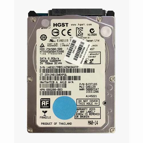 HP 669299-005 | 500GB 5400RPM SATA 3Gb/s 8MB Cache 2.5-inch Hard Drive Refurbished - Hewlett-Packard (ou HP en abrégé) refurbished available on Gotodirect